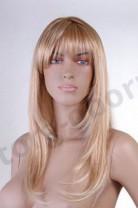 Парик женский для манекена, искусственный, длинные прямые волосы, с челкой, цвет бронзовый блондин, MD-2576L (26T613)
