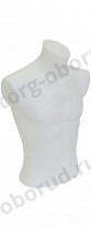 Манекен торс мужской, укороченный, цвет белый, MD-M RO T21