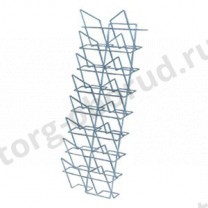Карман стойки К 010 широкий, высота 1500 мм, цвет цинк, MD-E001-Ц