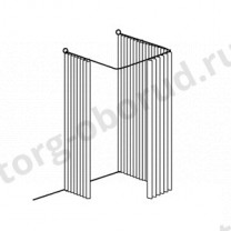 Примерочная кабина 1000х1000мм без штор, MD-H 012.HL