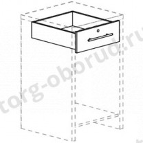 Ящик с замком для углового внутреннего прилавка, MD-FIN.DSKDRV.55.IN.00