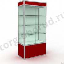 Торговая стеклянная витрина для магазина, с освещением, дверцы раздвижные, задняя стенка ДСП, MD-WW1-10050 Z SD.DSP