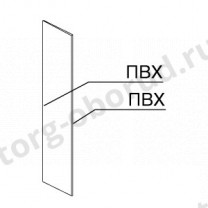 Боковая панель для двустороннего торгового стеллажа MD-ST 04, левая, MD-ST 001.004