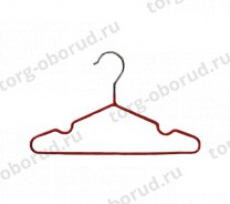 Вешалка-плечики обрезиненная для одежды детская A01CH(красн)