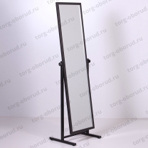Т-150-40(черн) Зеркало напольное для примерки в полный рост 1600х450мм, цвет черный