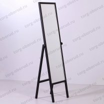 УН-150-40(черн) Зеркало напольное для примерки в полный рост 1480х405мм, цвет черный