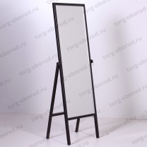 УН-150-48(черн) Зеркало напольное широкое для примерки в полный рост 1480х485мм, цвет черный
