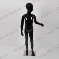 Манекен детский чёрный, рост 126 см, на подставке, для магазина одежды 120A(черн)