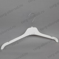 Вешалка-плечики для магазина одежды, пластиковая FN-40(бел)