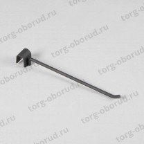 Крючок на овальную трубу, черный муар U5004(черн)