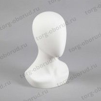 Манекен головы женский облегчённый, для магазина одежды Г-205Н(бел)