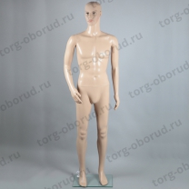 Манекен мужской ростовой, телесный с макияжем для магазина одежды XSL-3