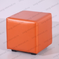 Банкетка пуфик в форме куба для магазина и в прихожую ПФ-1(оранж)