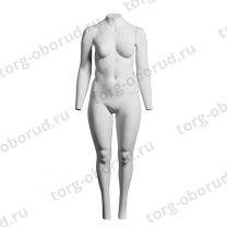 Невидимый манекен женский для фотосъемки одежды подставка на колесах белый MD-Foto F-14+