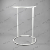 Вешало - стойка для одежды круглая напольная металлическая стационарная, белая СТ-406-Л(бел)