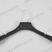 Вешалка-плечики для одежды, широкая, цвет черный В-215(черн)