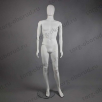 Манекен мужской в полный рост, абстрактный, для магазина одежды MAM-2(бел мат)