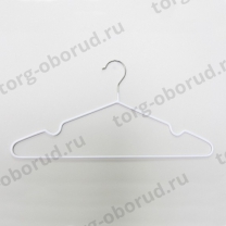 Вешалка-плечики обрезиненная для магазина одежды A04XL/4(бел)