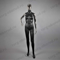Манекен женский в полный рост, для магазина одежды FAM-11/A-3(черн мат/хром)