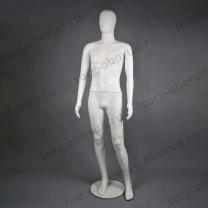 Манекен мужской ПНД для магазина одежды MAM-2(бел пласт)
