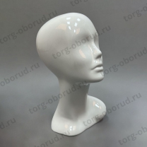 Манекен головы женский для магазина одежды Г-404/G2(бел)