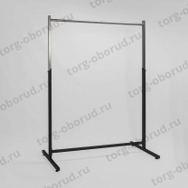 Вешало напольное одноярусное для одежды, черный/металлик М-ТВ-107(черн/мет)