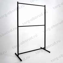 Вешало (стойка) напольное двухъярусное регулируемое, черное М-ТВ-125(черн/черн)