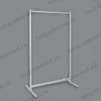 Вешалка (вешало) напольная одноярусная для одежды, цвет белый ВР-1500-900(бел)