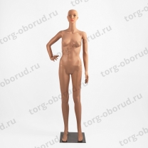 Манекен женский в полный рост для магазина, цвет телесный XSL-F-4-К