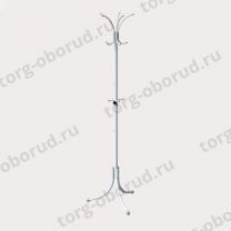 Вешалка (стойка) напольная для одежды, с пятью рожками, белая WR180W