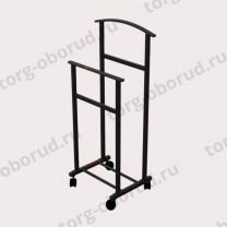 Вешалка напольная костюмная передвижная, черная KOC107B