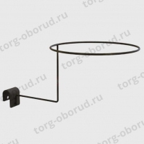 Крючок на овальную трубу для головных уборов, черный U220076(черн)