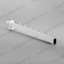 Кронштейн на овальную трубу, 350 мм, белый U7297N-K(бел)