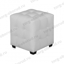 Банкетка (пуфик) в форме куба, для магазина, белая BN-007L(бел)