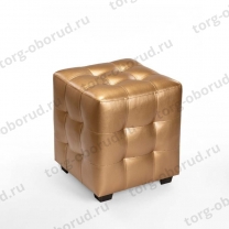 Банкетка (пуфик) в форме куба, для магазина, цвет золото BN-007L(зол)