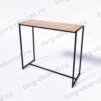 Стол торговый демонстрационный, с полкой дуб сонома из ЛДСП СТ-1-105-120ЧД