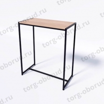 Стол торговый демонстрационный, с полкой дуб сонома из ЛДСП СТ-1-105-90ЧД