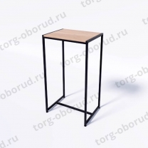 Стол торговый демонстрационный, с полкой дуб сонома из ЛДСП СТ-1-105-60ЧД