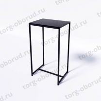 Стол торговый демонстрационный, с черной полкой из ЛДСП СТ-1-105-60ЧЧ