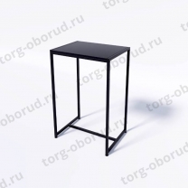 Стол торговый демонстрационный, с черной полкой из ЛДСП СТ-1-90-60ЧЧ