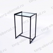 Стол торговый демонстрационный, с полкой из стекла СТС-1-90-60