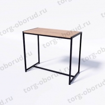 Стол торговый демонстрационный, с полкой дуб сонома из ЛДСП СТ-1-75-90ЧД