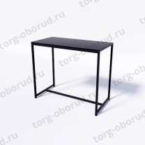 Стол торговый демонстрационный, с черной полкой из ЛДСП СТ-1-75-90ЧЧ
