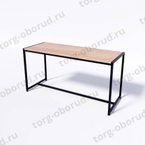 Стол торговый демонстрационный, с полкой дуб сонома из ЛДСП СТ-1-60-120ЧД