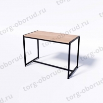 Стол торговый демонстрационный, с полкой дуб сонома из ЛДСП СТ-1-60-90ЧД