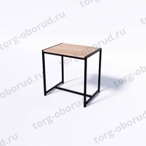 Стол торговый демонстрационный, с полкой дуб сонома из ЛДСП СТ-1-60-60ЧД