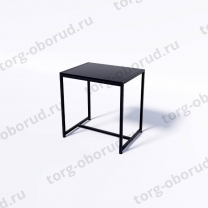 Стол торговый демонстрационный, с черной полкой из ЛДСП СТ-1-60-60ЧЧ
