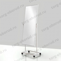 Зеркало напольное для примерки в полный рост, белая рама T01(white)