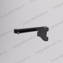 Держатель для стеклянных полок, левый, цвет черный муар MD-GLS.055L(черн)