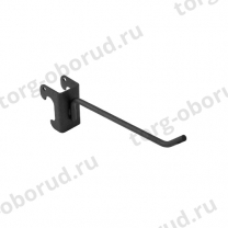 Крючок на овальную трубу, 150 мм, цвет черный U5003N/4Т(черн)